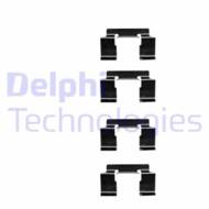 LX0337 DEL - Zestaw instalacyjny klocków hamulcowych DELPHI