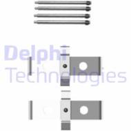 LX0408 DEL - Zestaw instalacyjny klocków hamulcowych DELPHI