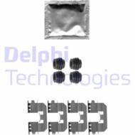 LX0545 DEL - Zestaw instalacyjny klocków hamulcowych DELPHI
