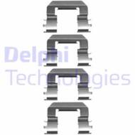LX0667 DEL - Zestaw instalacyjny klocków hamulcowych DELPHI