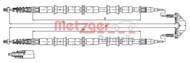 11.5864 METZ - Linka hamulca ręcznego METZGER OPEL ZAFIRA 99-05/VAUXHALL ZAFIRA 98-05