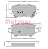 1170004 METZ - Klocki hamulcowe METZGER WVA 23 416