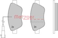 1170117 METZ - Klocki hamulcowe METZGER (dwa czujniki) PSA/FIAT/LANCIA 04-/11-/15-