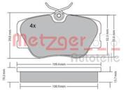 1170151 METZ - Klocki hamulcowe METZGER WVA 20 941