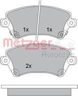 1170219 METZ - Klocki hamulcowe METZGER WVA 23 766