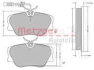 1170258 METZ - Klocki hamulcowe METZGER WVA 20 941