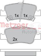 1170334 METZ - Klocki hamulcowe METZGER (odp.GDB3480) TOYOTA Auris 07-/Corolla 01-