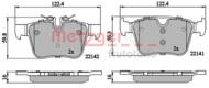 1170862 METZ - Klocki hamulcowe METZGER /zestaw/ 