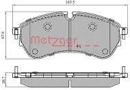 1170906 METZ - Klocki hamulcowe METZGER (odp.2N0 698 151) DB/VAG/MAN TGE 17-/CRAFTER 16-