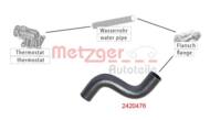 2420476 METZ - Przewód układu chłodzenia METZGER VAG