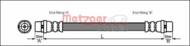 4110350 METZ - Przewód hamulcowy elastyczny METZGER VAG