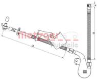 4110808 METZ - Przewód hamulcowy elastyczny METZGER PSA