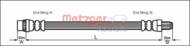 4111105 METZ - Przewód hamulcowy elastyczny METZGER PSA