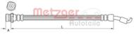 4111440 METZ - Przewód hamulcowy elastyczny METZGER HYUNDAI/KIA