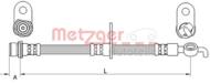 4111562 METZ - Przewód hamulcowy elastyczny METZGER PSA