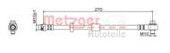 4111579 METZ - Przewód hamulcowy elastyczny METZGER VOLVO V90 II ESTATE B4 MILD-HYBRID 20-