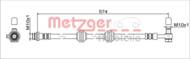 4111755 METZ - Przewód hamulcowy elastyczny METZGER LAND ROVER