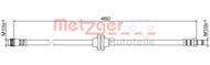 4111833 METZ - Przewód hamulcowy elastyczny METZGER RENAULT CAPTUR I 0.9 TCE 90 13-