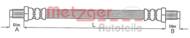 4112106 METZ - Przewód hamulcowy elastyczny METZGER FORD
