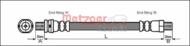 4112507 METZ - Przewód hamulcowy elastyczny METZGER FORD