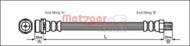 4112519 METZ - Przewód hamulcowy elastyczny METZGER /przód/ FORD FOCUS 370mm (zamienny z wersją 01-)
