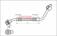 4112529 METZ - Przewód hamulcowy elastyczny METZGER FORD/NISSAN