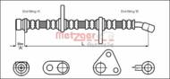 4113501 METZ - Przewód hamulcowy elastyczny METZGER HONDA