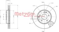 6110024 METZ - Tarcza hamulcowa METZGER DB