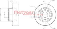 6110036 METZ - Tarcza hamulcowa METZGER VAG