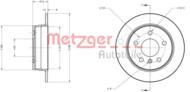 6110041 METZ - Tarcza hamulcowa METZGER DB