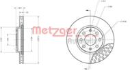 6110075 METZ - Tarcza hamulcowa METZGER FIAT/OPEL