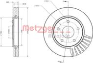 6110090 METZ - Tarcza hamulcowa METZGER FIAT/CHRYSLER