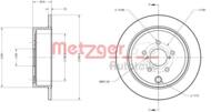 6110099 METZ - Tarcza hamulcowa METZGER SUBARU