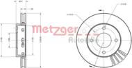 6110111 METZ - Tarcza hamulcowa METZGER SMART/MITSUBISHI