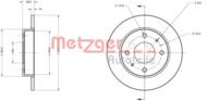 6110123 METZ - Tarcza hamulcowa METZGER SMART/MITSUBISHI