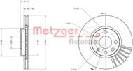 6110145 METZ - Tarcza hamulcowa METZGER OPEL