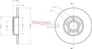 6110196 METZ - Tarcza hamulcowa METZGER VAG