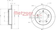 6110219 METZ - Tarcza hamulcowa METZGER SUZUKI