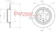 6110247 METZ - Tarcza hamulcowa METZGER OPEL/CHEVROLET