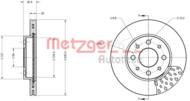 6110363 METZ - Tarcza hamulcowa METZGER FIAT