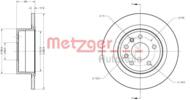 6110369 METZ - Tarcza hamulcowa METZGER OPEL