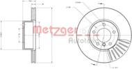 6110395 METZ - Tarcza hamulcowa METZGER BMW