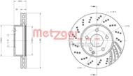 6110453 METZ - Tarcza hamulcowa METZGER DB