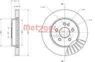 6110480 METZ - Tarcza hamulcowa METZGER DB