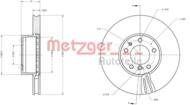 6110522 METZ - Tarcza hamulcowa METZGER BMW