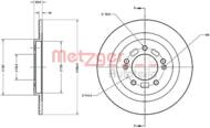 6110693 METZ - Tarcza hamulcowa METZGER HYUNDAI