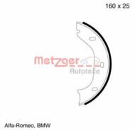 MG 318 METZ - Szczęki hamulcowe METZGER ALFA ROMEO/BMW