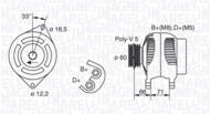 MAN799 MAG - Alternator MAGNETI MARELLI 