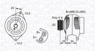 MAN1107 MAG - Alternator MAGNETI MARELLI 