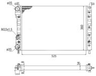 BMQ259 MAG - Chłodnica silnika MAGNETI MARELLI 